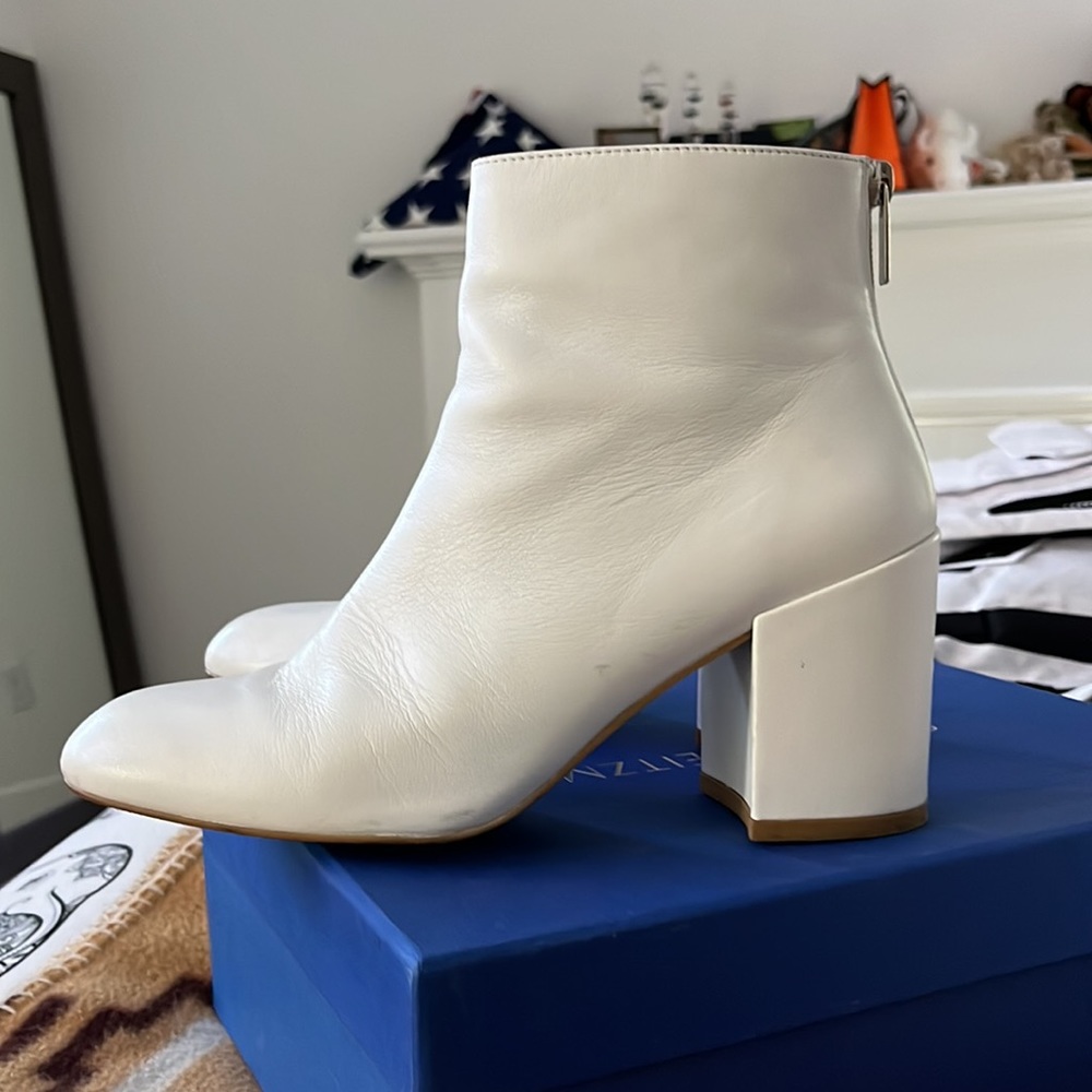 White Stuart Weitzman Boots - image 4
